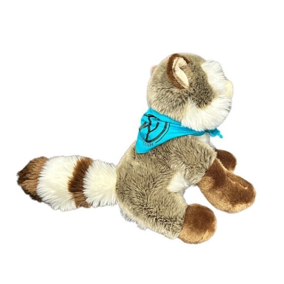 Adventure Planet‎ Plush Raccoon Stuffed Animal Gray Brown Furry Mask Size 12" H - Picture 3 of 8